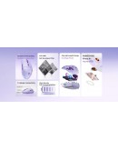 VXE професионална геймърска мишка Wireless Gaming Mouse Dragonfly V3 PRO - Huano Blue Glow V2, White