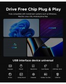 Orico хъб HUB USB-C 5 port - USB3.0 x 1, USB2.0 x 2, USB-C x 2, Aluminium - YSA4-U2-GY