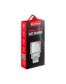 Мрежово зарядно устройство DeTech, DE-63, 5V/2.4A 220V, 2 x USB, Бял - 40549