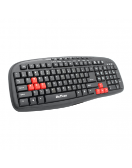 Мултимедийна клавиатура DeTech DE6090, USB, Черен - 6090