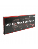 Мултимедийна клавиатура DeTech DE6090, USB, Черен - 6090