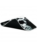 full print white and black design, bottom is
