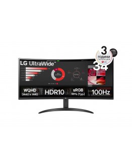 Монитор 34 LG 34WR50QK-B
