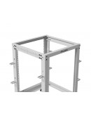 Lanberg open rack 19 15U 600x600-1100 adjustable, 