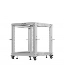 Lanberg open rack 19 12U 600x600-1100 adjustable, 