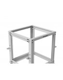 Lanberg open rack 19 12U 600x600-1100 adjustable, 