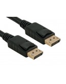 Кабел DeTech DP - DP M/M, 14+1 cooper, 5м, Черен - 18272