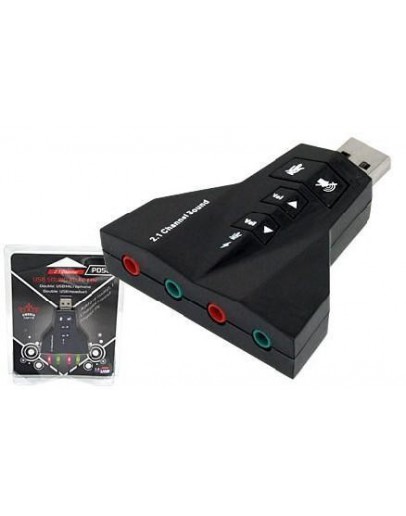 Звукова карта USB, DeTech, 7.1 ch.-17014