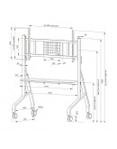 Neomounts Move Go XL Mobile Floor Stand (fast inst