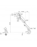 Neomounts Next Core Desk Mount 1 Ultra Wide Curved