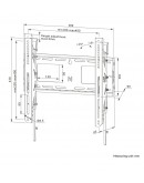 Neomounts Level-750 Wall Mount (XL, 125 kg, tiltab