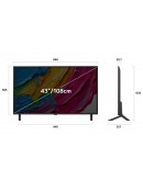 LG 43QNED80A3A, 43 4K QNED HDR Smart TV, 3840x2160