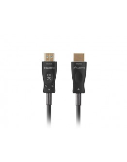 Lanberg HDMI M/M v2.1 cable 20m optical black aoc
