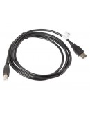 Lanberg USB-A (M) -> USB-B (M) 2.0 cable 1.8m, bla