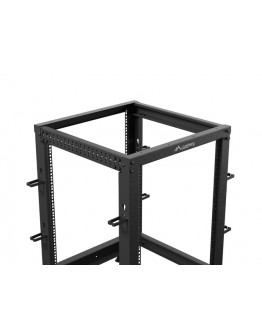 Lanberg open rack 19 15U 600x600-1100 adjustable b