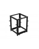 Lanberg open rack 19 15U 600x600-1100 adjustable b