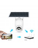 Смарт охранителна камера No brand PST-S20-WiFi, 2.0Mp, PTZ, Соларен панел, Външен монтаж, Wi-Fi, Tuya Smart, Бял - 91033