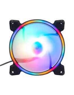 Вентилатор No brand, 120mm, LED, 3PIN/MOLEX, Черен - 63072