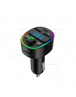 FM Трансмитер Earldom ET-M78, Bluetooth, Micro SD, USB, Type-C, QC, Черен - 17776