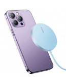 Безжично зарядно устройство Baseus Simple Mini 3, Qi, 15W, Син - 40382