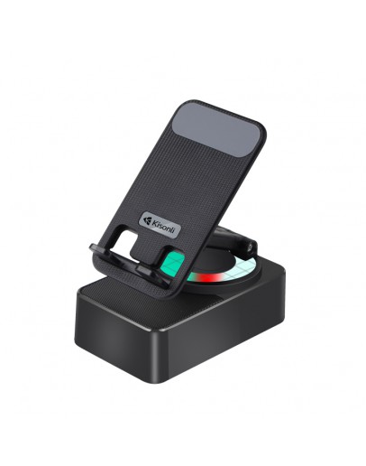 Тонколона със стойка за телефон Kisonli M1 Plus, Bluetooth,  USB, RGB, Различни цветове - 22273
