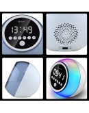 Тонколона Kisonli Q6C, Bluetooth, SD, FM, RGB, Бял - 22283