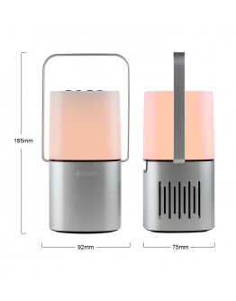 Тонколона Kisonli Q6 Plus, Bluetooth, AUX, SD, FM, RGB, Сребрист - 22282