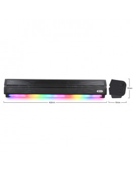 Тонколона Kisonli LED-802, Bluetooth, USB, SD, RGB, AUX, FM, Черен - 22314