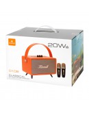 Тонколона Kisonli G109, Караоке, Bluetooth, USB, SD, AUX, Черен - 22307