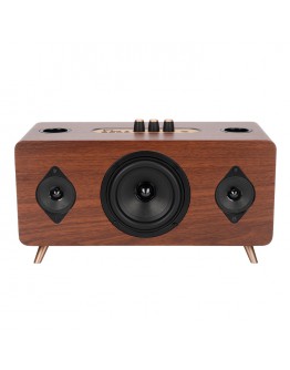 Тонколона Kisonli G105, Караоке, Bluetooth, USB, SD, AUX, Кафяв - 22304