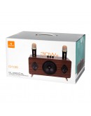 Тонколона Kisonli G105, Караоке, Bluetooth, USB, SD, AUX, Кафяв - 22304