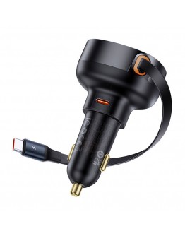 Зарядно устройство за кола Baseus Enjoyment Pro, 60W, С Type-C, Черен - 40496