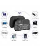 Мини клавиатура No brand M9, USB 2.4GHz, Bluetooth, Микрофон, IR програмируема, Тъчпад, Черен - 13055