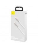 Кабел за данни Baseus Cafule, Type-C - Lightning, 20W, 1.0m, Бял - 40476