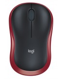 Logitech Wireless Mouse M185 - RED - 2.4GHZ - N/A 