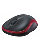 Logitech Wireless Mouse M185 - RED - 2.4GHZ - N/A 