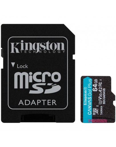 KINGSTON 64GB microSDXC Canvas Go Plus Gen4