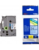 Brother TZe-551 Tape Black on Blue, Laminated, 24m