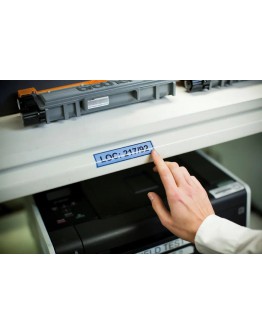 Brother TZe-551 Tape Black on Blue, Laminated, 24m