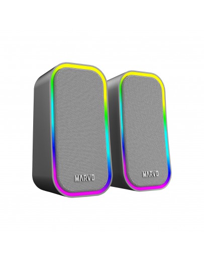 Marvo Тонколони Gaming Speakers 2.0 6W Havoc 20 Grey - MARVO-SG-285-GY
