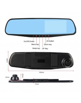 Видеорегистратор огледало за автомобил, No brand XL600, 4.19