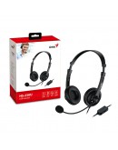 Genius слушалки с микрофон Headset HS-230U - USB, Mic, Black