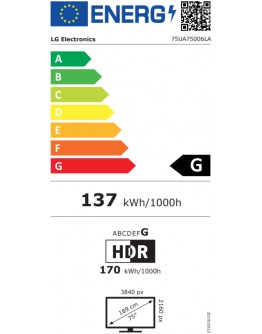 LG 75UA75006LA, 75 4K UltraHD TV 4K (3840x2160), D