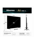 Hisense 85 A6Q, 4K Ultra HD 3840x2160, DLED, DFA, 