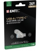 32G EMTEC D280 TYPE-C + TYPE-A