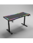 Геймърско бюро No brand Y109, 4 в 1, RGB, Черен - 74009