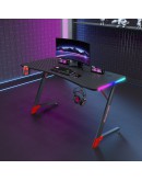 Геймърско бюро No brand D2209, 4 в 1, RGB, Черен - 74001