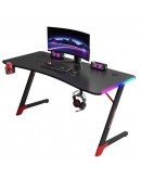 Геймърско бюро No brand D2209, 4 в 1, RGB, Черен - 74001