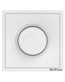 Електрически ключ димер DeTech DE-9227-71, 200W, С рамка, За вграждане, IP20, Бял - 75114
