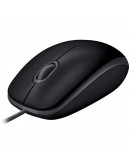 LOGITECH B110 Corded Mouse - SILENT - BLACK - USB